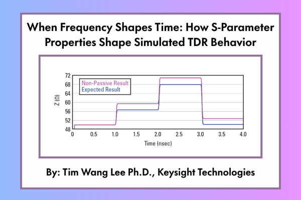 When Frequency Shapes Time: How S-Parameter Properties Shape Simulated ...